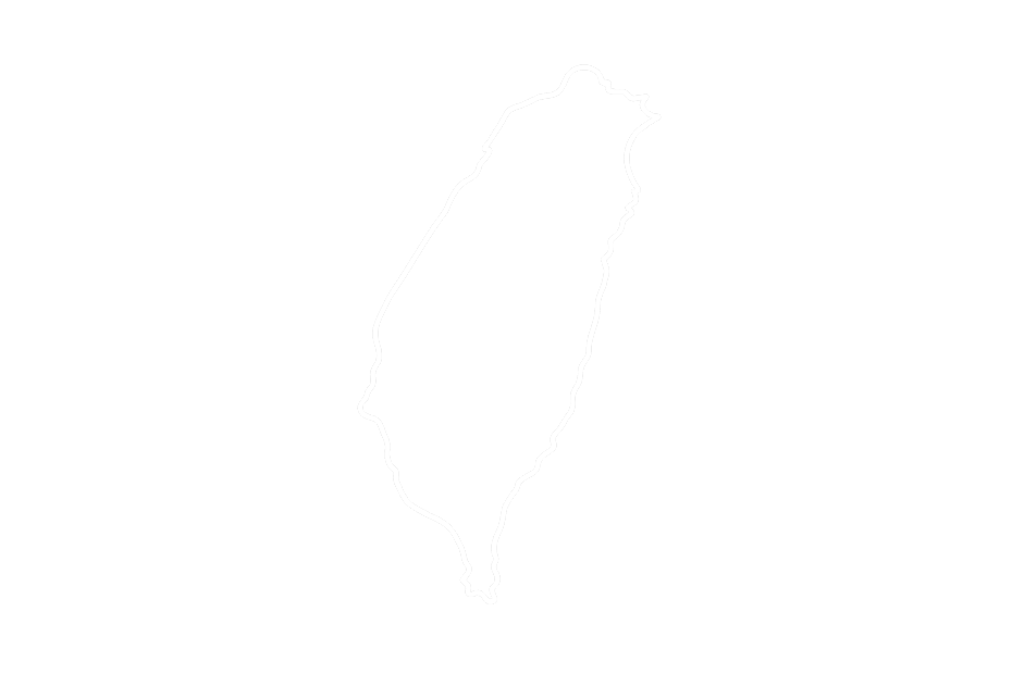 Outline map of Taiwan.